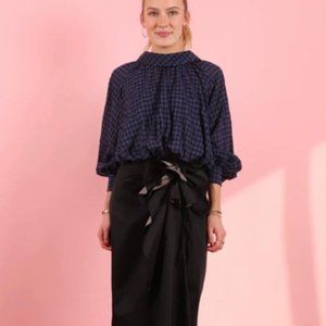 TISH COX GAUZE LONG SLEEVE GWENDOLYN TOP